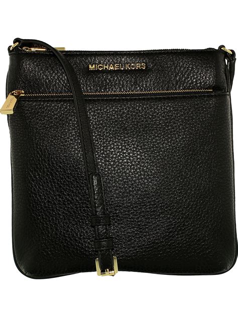 black leather michael kors cross body|Michael Kors small crossbody black.